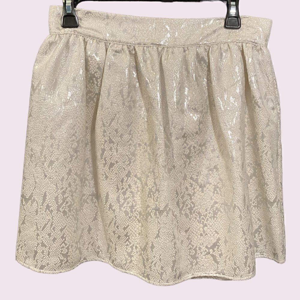 NWT Copper Key Silver Snake Print Skirt